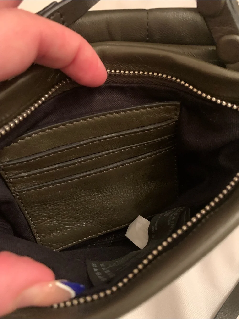 NWOT Allsaints Mila Quilted Crossbody Sling Bag